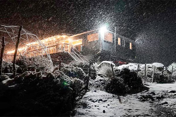 Llegó la nieve a Córdoba y San Luís