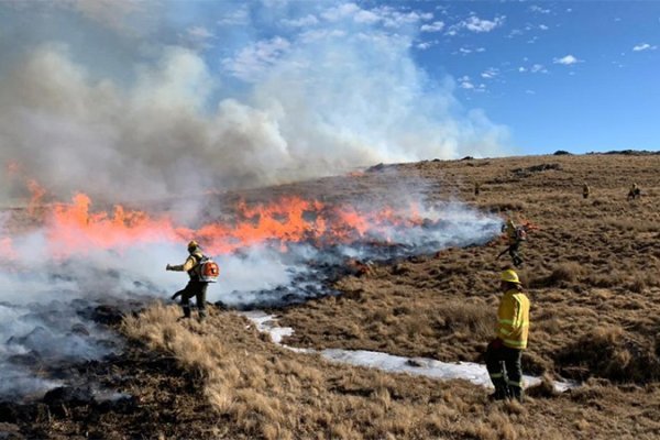 El fuego ya arrasó 3.500 hectáreas en el valle de Traslasierra